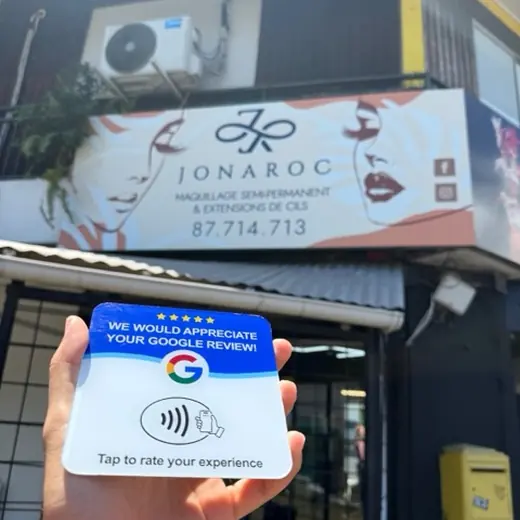 La carte d'avis Google chez Jonaroc Tahiti